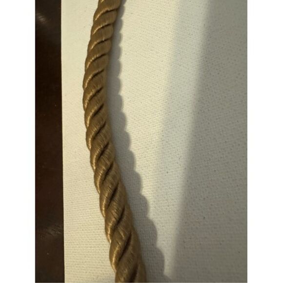 Vintage Women's Chunky Brown Twisted Rope Matinee Necklace Western Equestrian - Picture 5 of 7